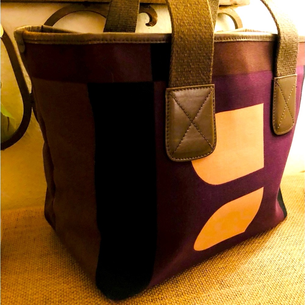Bally canvas handbag